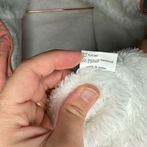 Unbranded Peach Parka Jacket Women's Size Large Long Sleeve Full Zip Snap Button - Picture 13 of 13